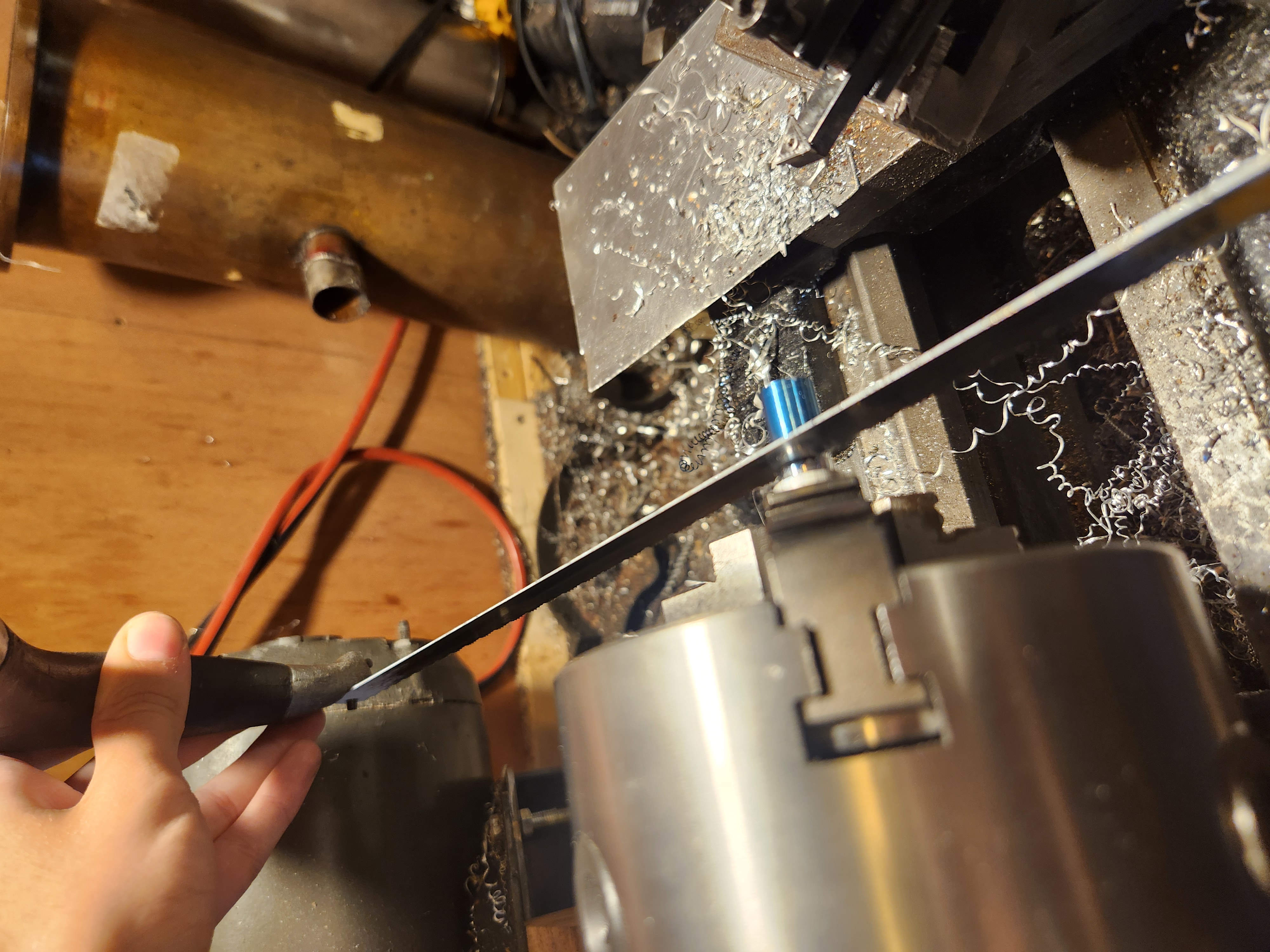 Cutting bearing seats and drilling main hole